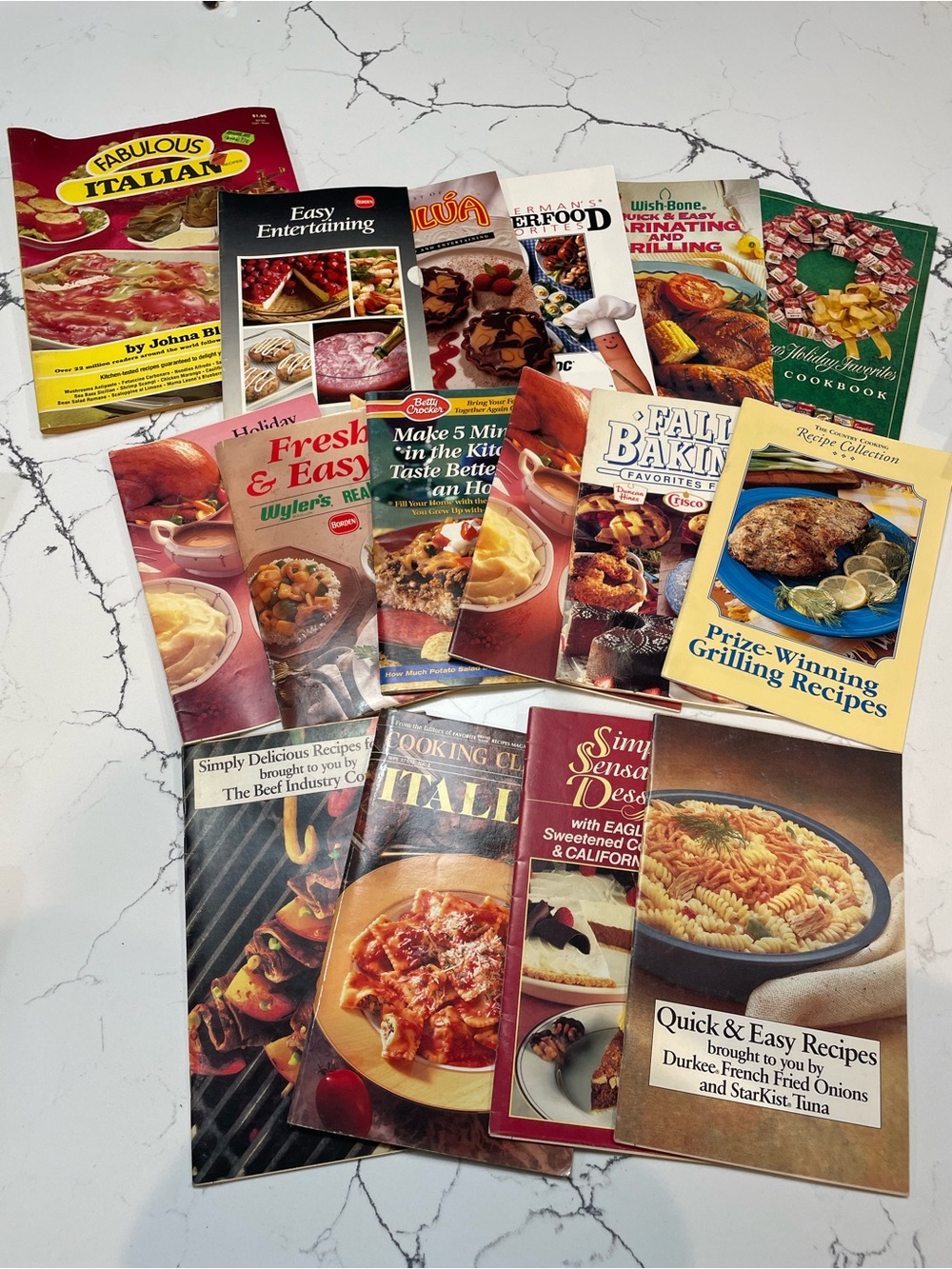 Vintage Assorted Recipe Booklet Collection - Multi-Color